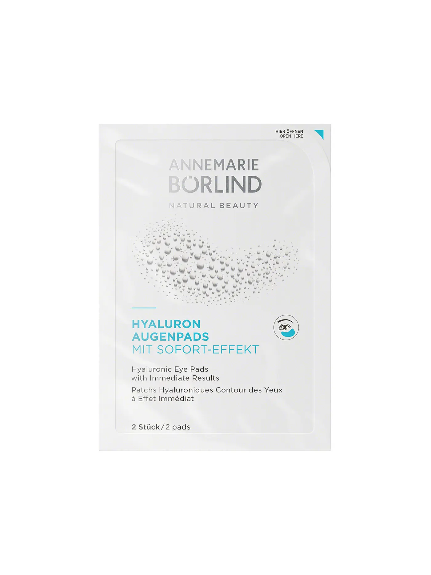 ANNEMARIE BÖRLIND | HYALURON AUGENPADS mit Sofort-Effekt 6 Stück | 